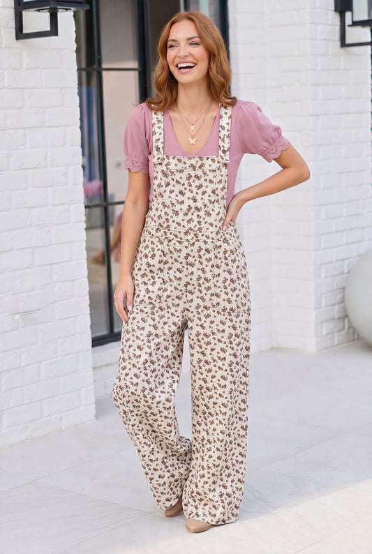 Wildflower Fields Floral Overalls
