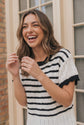 Stripe It Right Knit Sweater Top