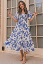 Blue Blooms & Sunshine Midi Dress