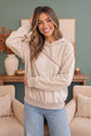 In Stitches Hoodie in Sand