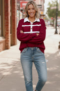 Prep School Chic Wine Polo
