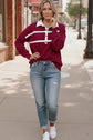 Prep School Chic Wine Polo